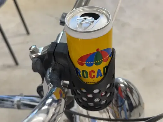 Handlebar sleek can and bottle holder