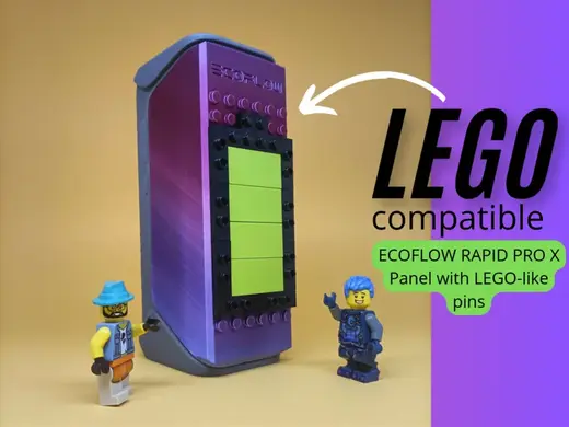 LEGOs compatible ECOFLOW Rapid Pro X back panel