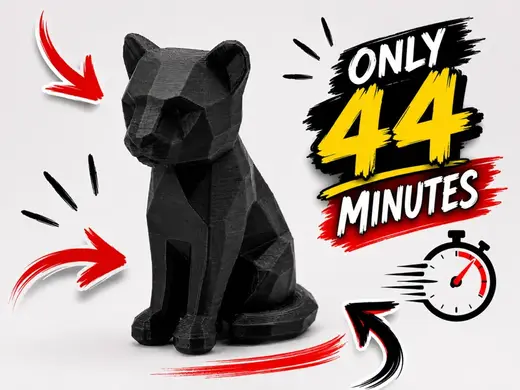 Low Poly Panther Cub