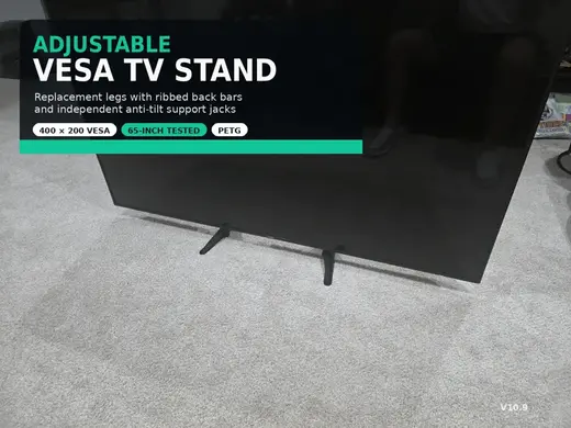 x200mm VESA TV Stand / Legs – Adjustable Anti-Tilt