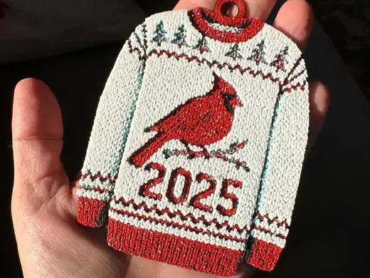 2025 Ugly Sweater Ornament Christmas