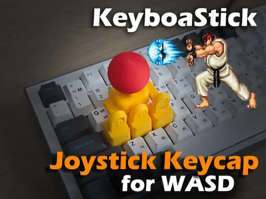 Joystick Keycap for WASD (KeyboaStick WASD)