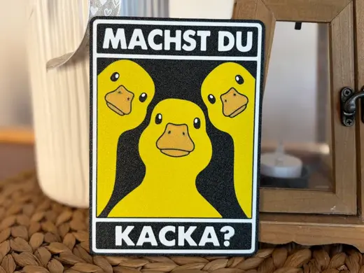 Die drei Enten fragen: Machst du Kacka?