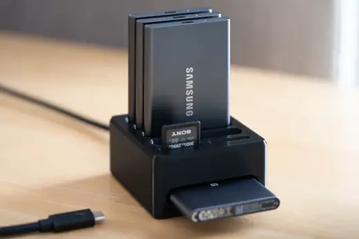 SSD Dock and Storage for Photographers and Videographers