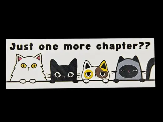 Just One More Chapter? Cats Bookmark