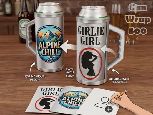 Custom Slide In Can Holder 0.5L - Al Bundy No Maam