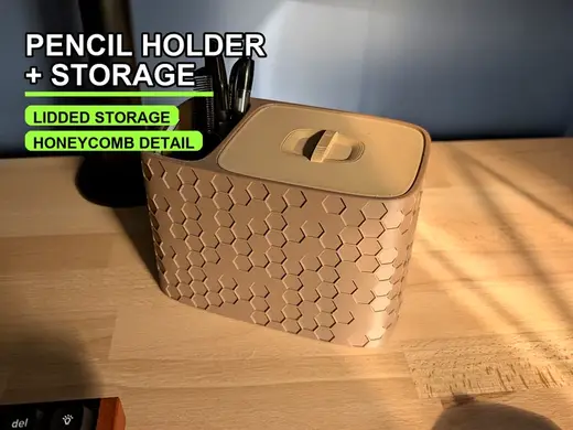 Honeycomb Pencil Holder & Desk Organizer
