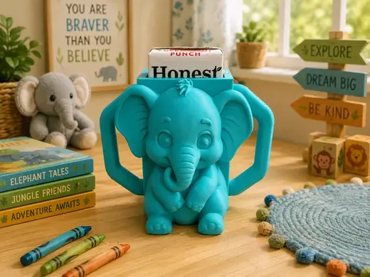 Elephant Juice Box Buddy / Holder