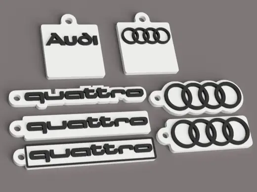 Audi quattro Auto Schlüsselanhänger