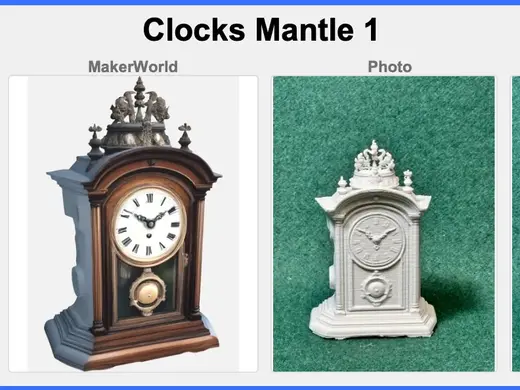 RPG • Dollhouse • Mini: Vic Era Clocks Mantle 1