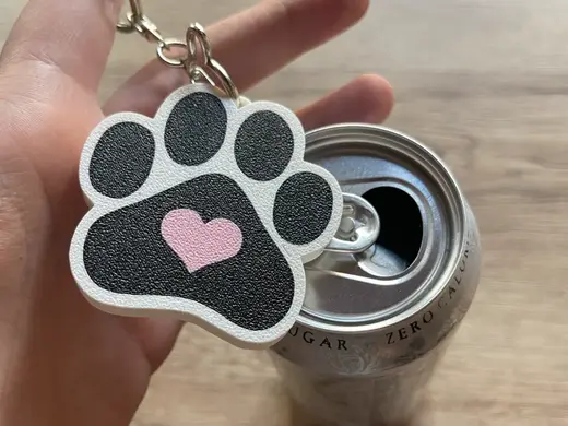 Soda can opener Paw Heart