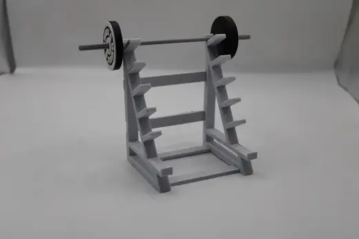 Weight rack pen holder