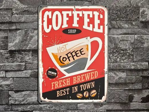 Hueforge Vintage COFFEE SHOP