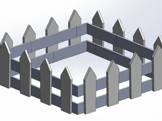 Customizable Garden Fence No Glue