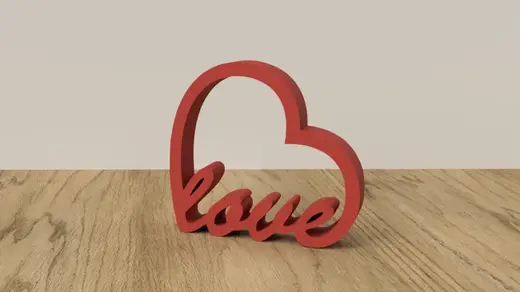 Love heart decor