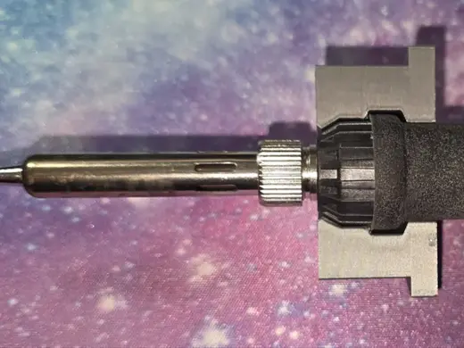 Drill press - Heat-set iron adapter