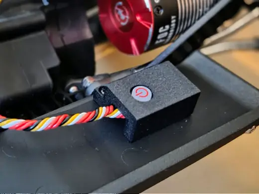 Hobbywing Power Button Mount for Axial SCX 10 Pro