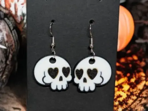 Boucles d'oreilles Halloween Amour fatal