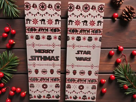 Star Wars Dark Side Ugly Sweater Bookmark