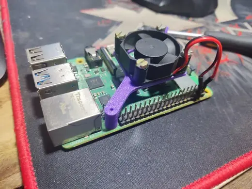 Suporte cooler raspberrry pi