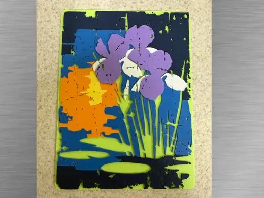 Distressed Iris Art-150x200