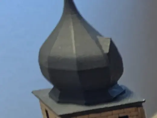 Zwiebelturm der Plassenburg für H0