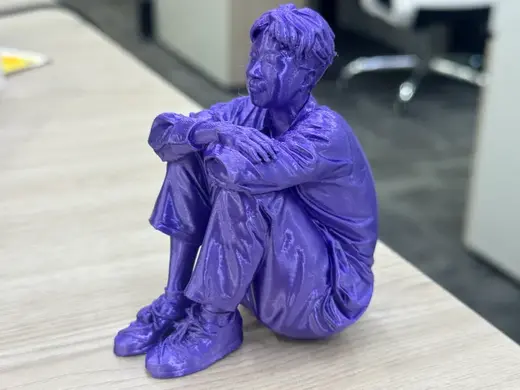 Handsome Male Sitting Pose Model (Great texture!)