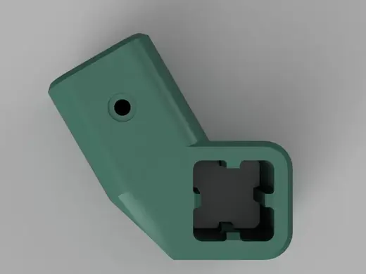 60° Winkelverbinder für 40x40 Aluprofil (T-Nut 8)