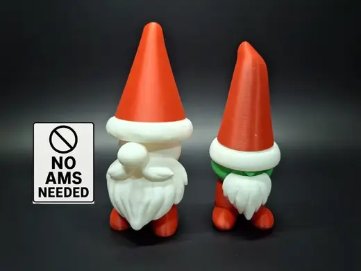 Santa & Grinch Gonks - No Glue Snap-Fit Holiday