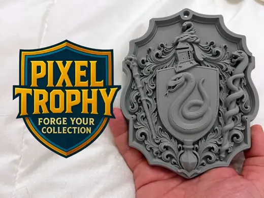 Pixel Trophy - Slytherin (Harry Potter)