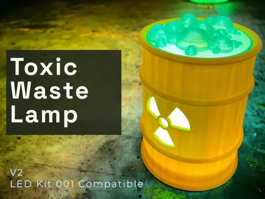 Toxic Waste Lamp - Eerie Radioactive Glow v2