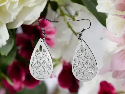 Floral drop v2 earrings