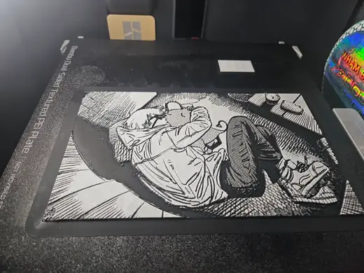 Chainsaw Man - Denji/Pochita Manga Panel Hueforge