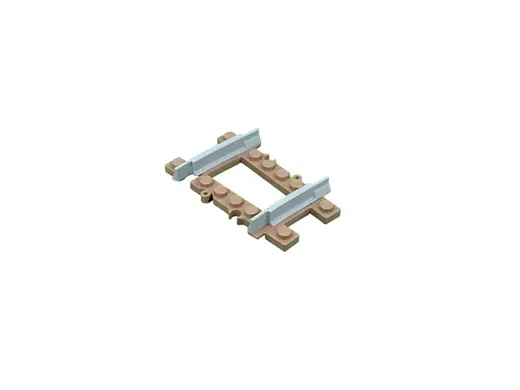Brick City - train curve rail 1/4 V3