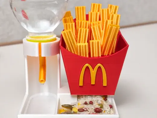 麦当劳薯条仓鼠自动喂食器