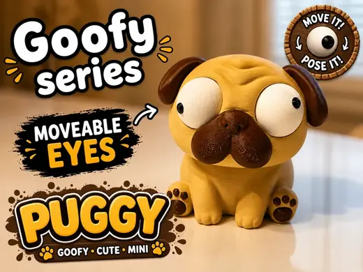 Goofy series – PUGGY Movable Eyes NOAMS
