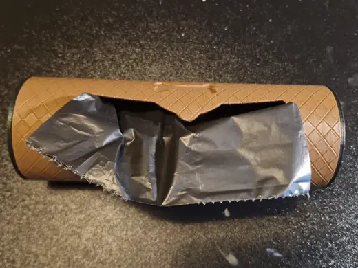 Dog bag poo holder for walls