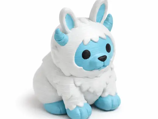 Abominable Snowman Bunny Figurine