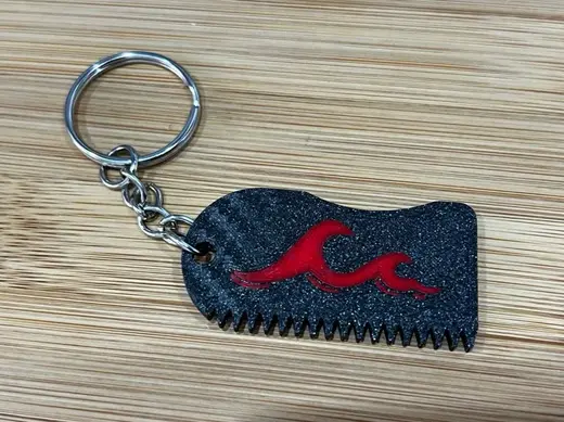 Keychain wax & fin tool
