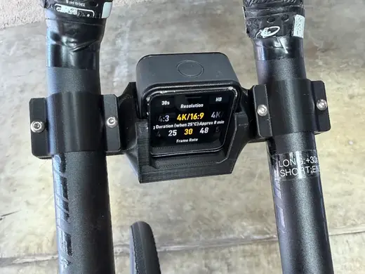 Updated DJI Action 2 Aerobar mount magnetic dock