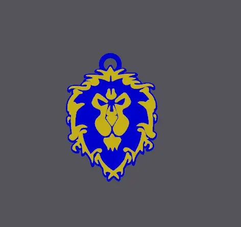 World of Warcraft Alliance keychain/keyring