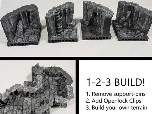 Cave curves/diagonals (OpenLOCK system)