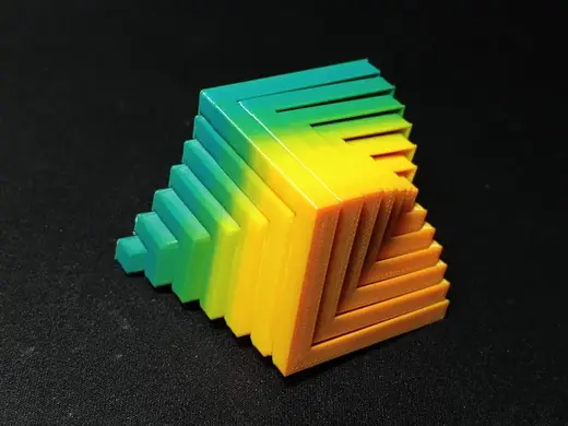 Cubical Kinetic sculpture - Print in place