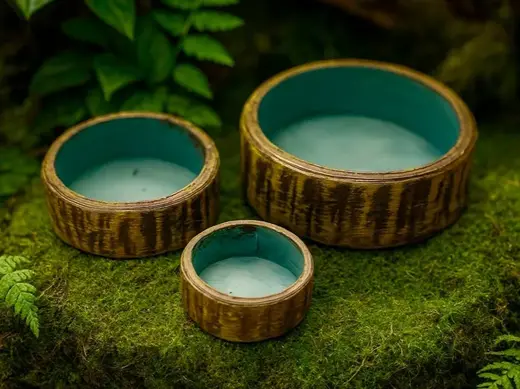 Schlichte Schalen für Terrarien & Nager (Baum)