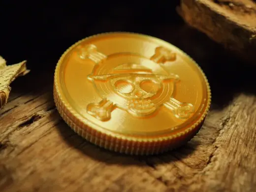One Piece Straw Hat Coin and Magnet