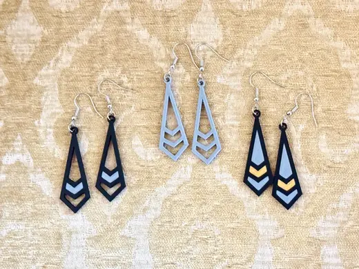 Western Chevron Arrow Earrings