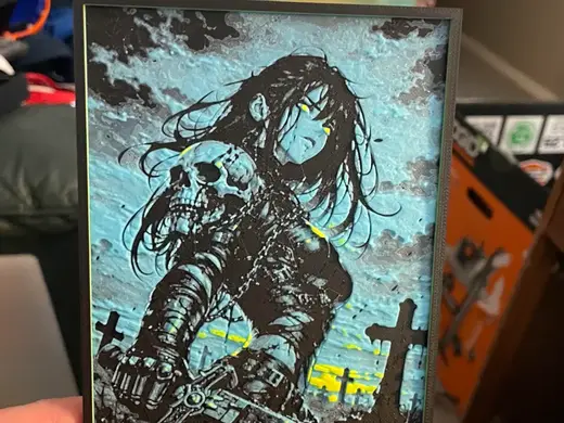 Sword Woman in a Graveyard V1