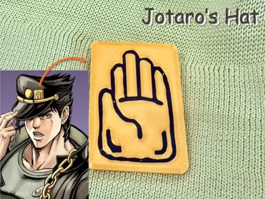 Jotaro's hat decoration