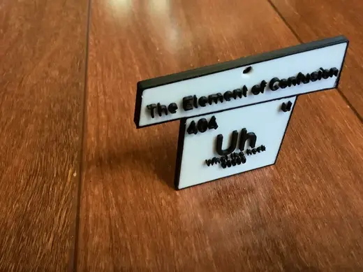 The Element of Confusion Keychain