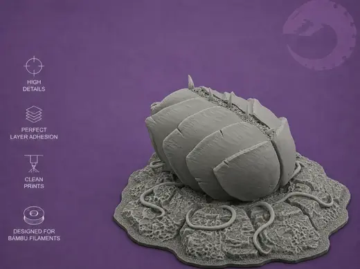 Tyranid Spore Pod - Tabletop Terrain